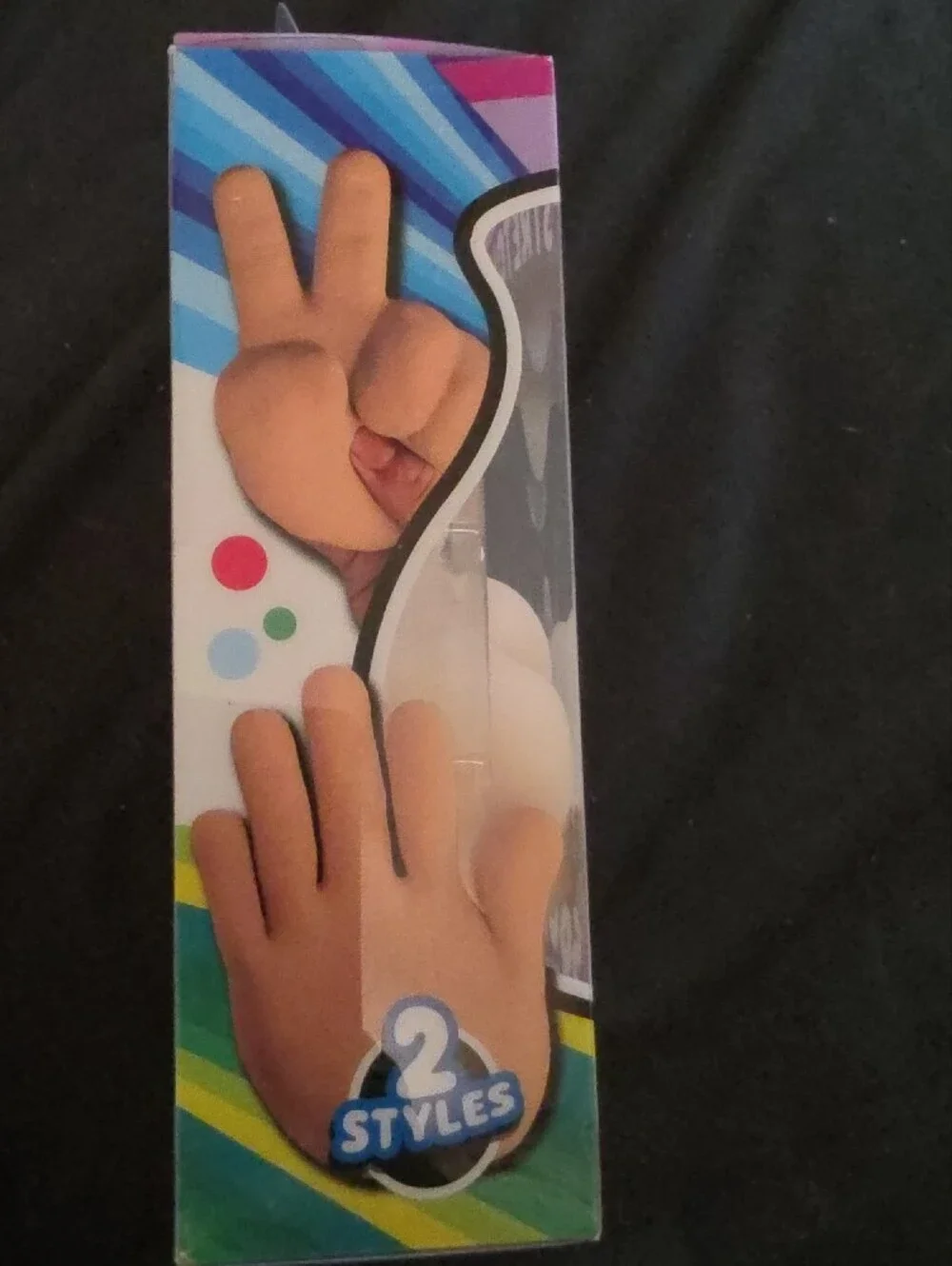 Stretchy Hand Kids Toy - Beige Squishy Peace Hand